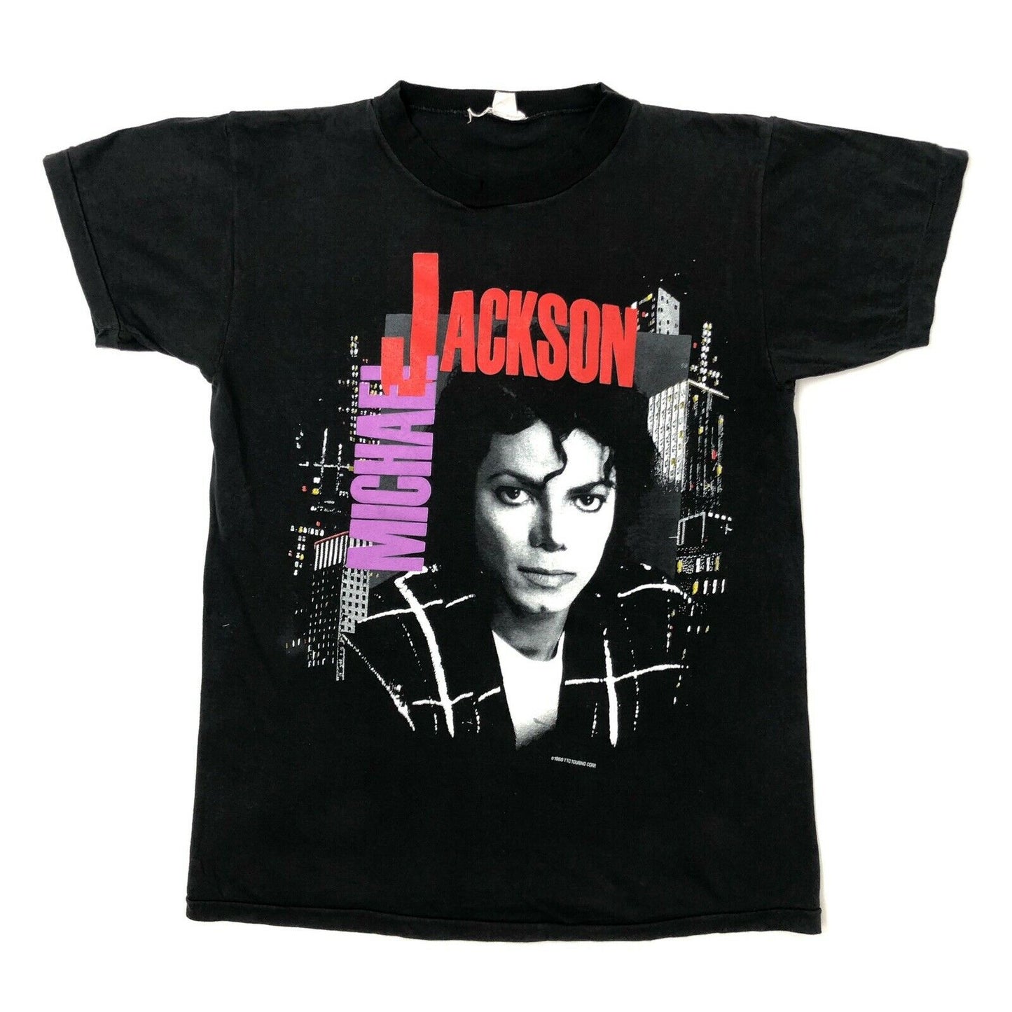 Vintage 1988 Michael Jackson Bad Tour T-Shirt Single Stitch