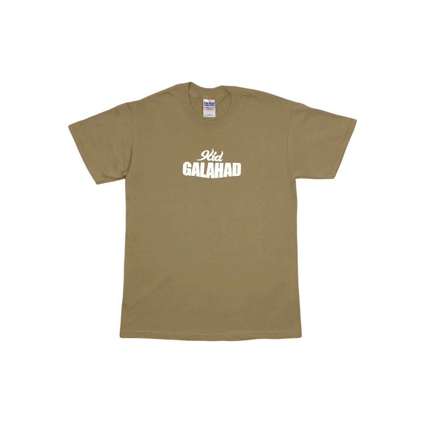 Kid Galahad Brown 00s Naughties Gildan Vintage Cotton T-Shirt British Boxer