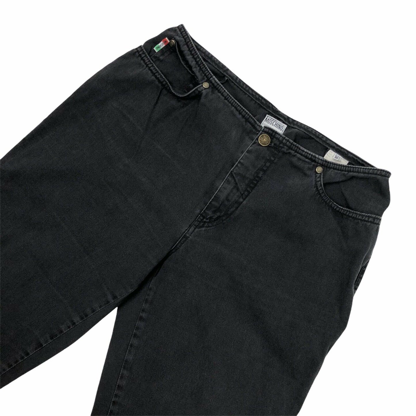 Vintage Moschino Jeans Made In Italy Dark Grey 28w 31l