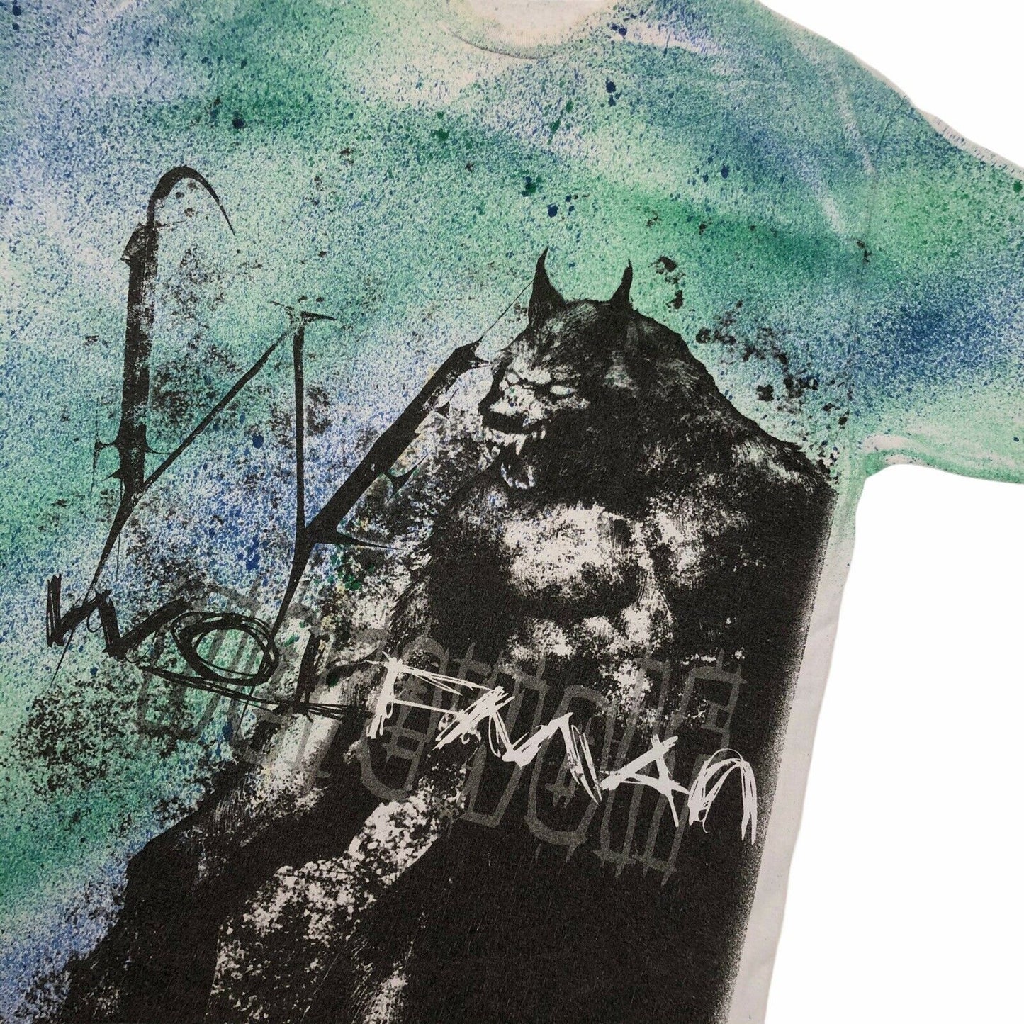 The Wolfman Promo T-Shirt Multicoloured Dyed Mens Large