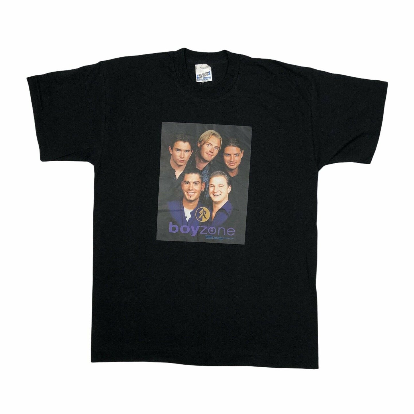 1998 Boyzone T-Shirt Mens Large Screen Stars Black