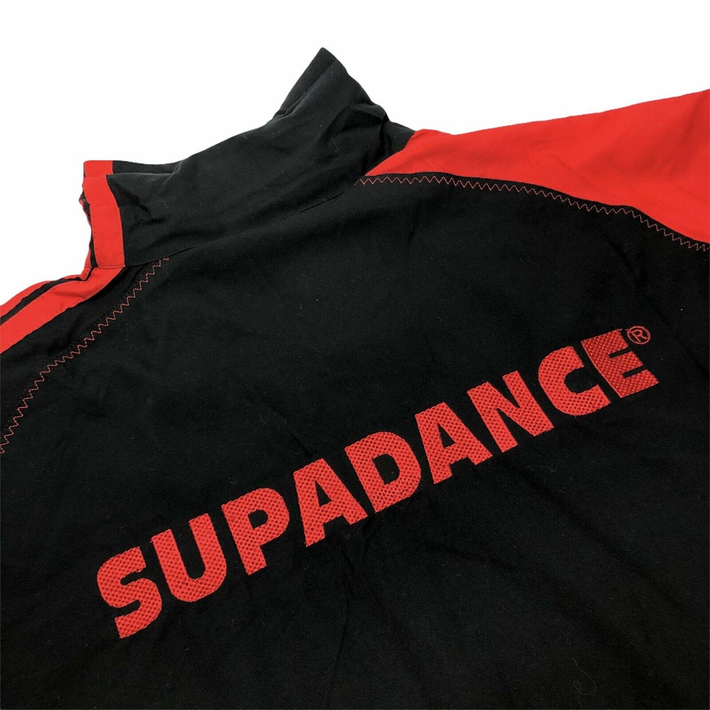 Vintage Supadance Jacket Dance Shoes Mens Large Black And Red