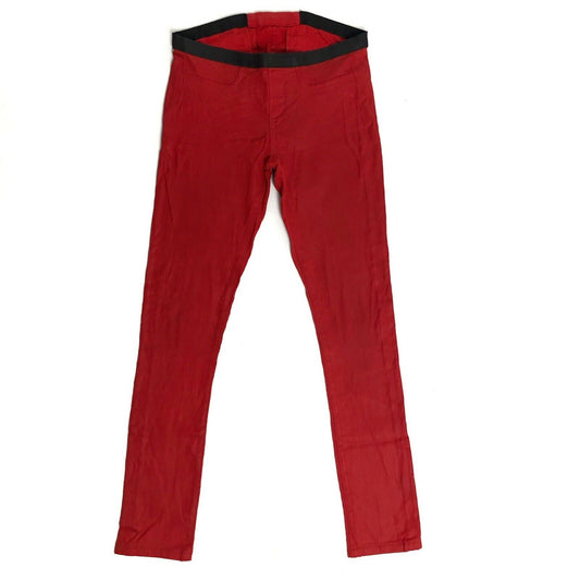 Helmut Lang Low Rise Red Trouser Made In USA 28w-30w