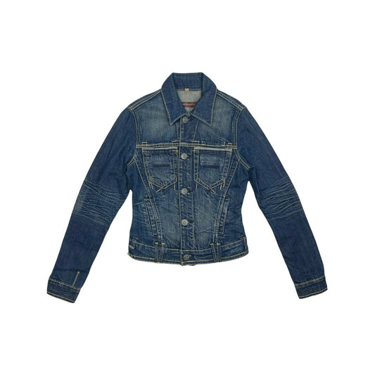 y2k Yanuk Jean Jacket Womens XS Mid Denim Blue