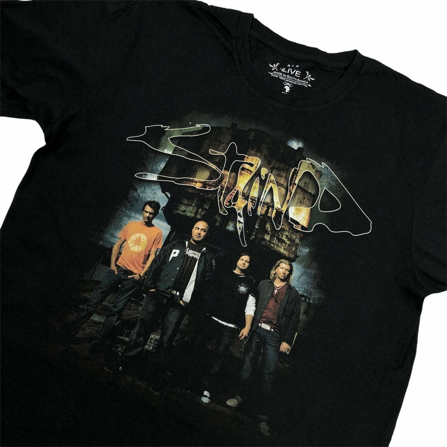 Deadstock Staind 2008 Tour T-Shirt Mens Large Black