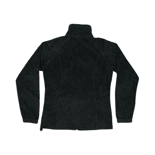 Columbia Black Womens Fleece Small Embroidered With Pockets