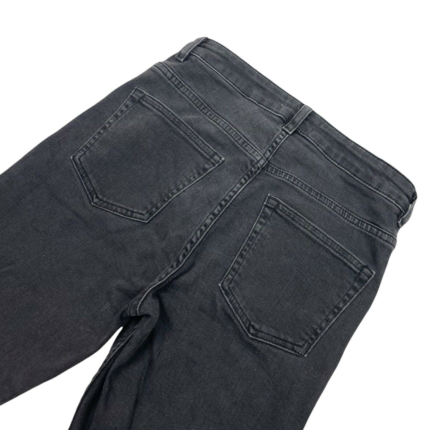 & Other Stories Skinny Fit Jeans Grey 25w 25l Raw Cut Ankle