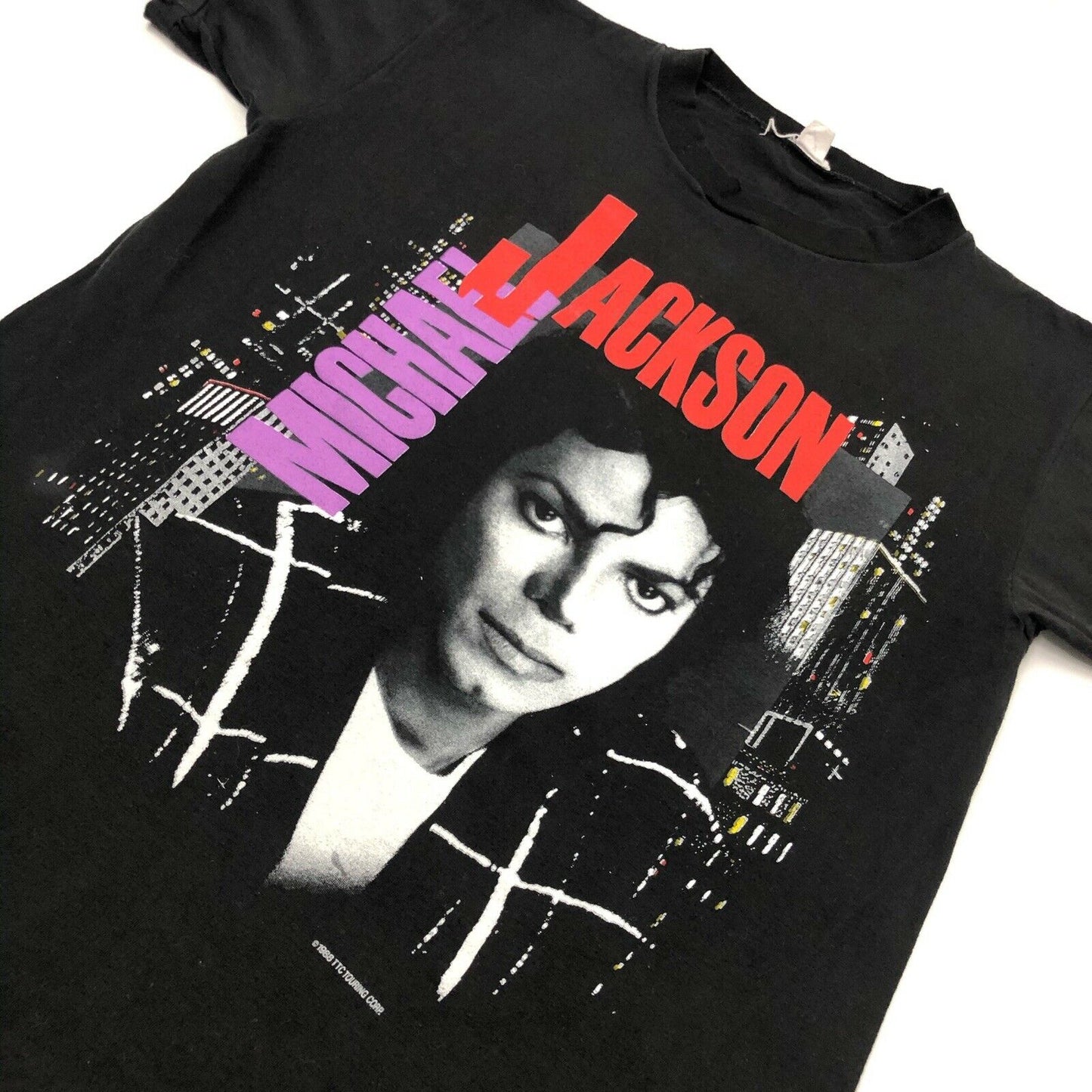 Vintage 1988 Michael Jackson Bad Tour T-Shirt Single Stitch