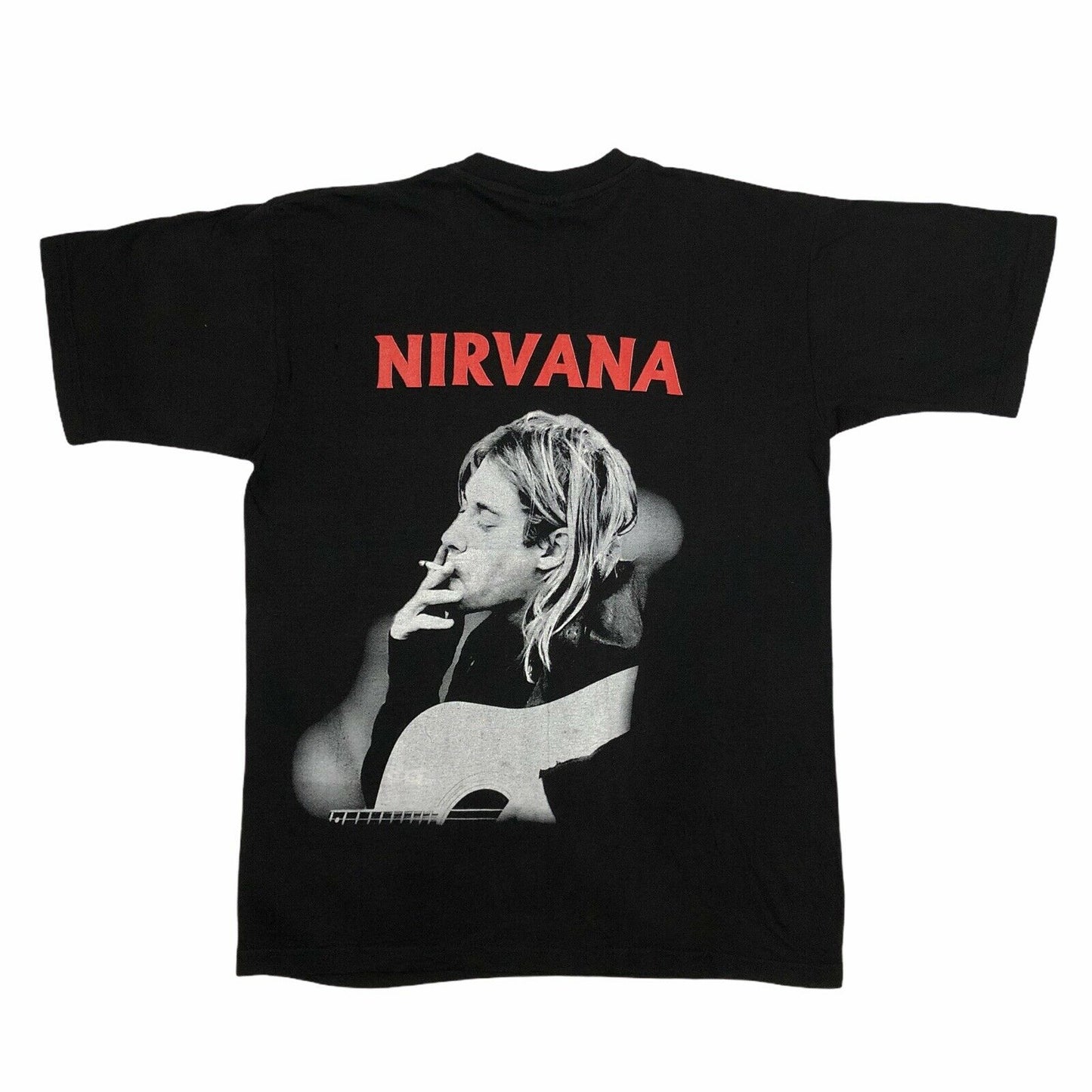 Vintage Kurt Cobain Black T-Shirt Mens Large Turbogadget Nirvana 90’s Grunge