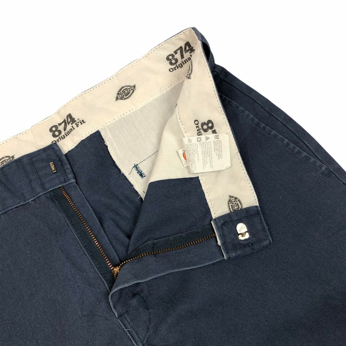 Vintage Dickies 874 Chino Trouser Mens 34w 24l Navy Blue