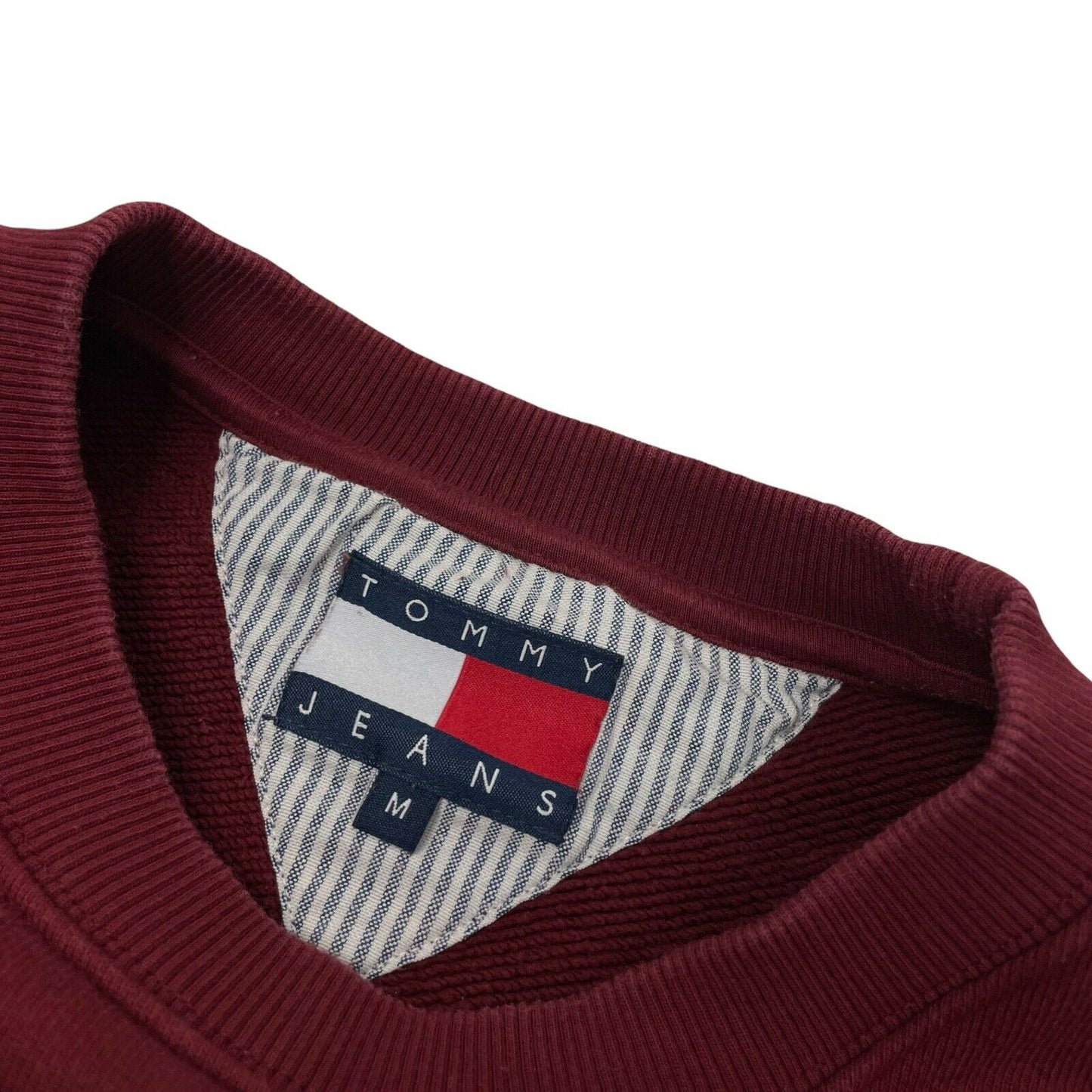 Tommy Jeans 6.0 Capsule Crest Jumper Men’s Medium Dark Red Embroidered 2018