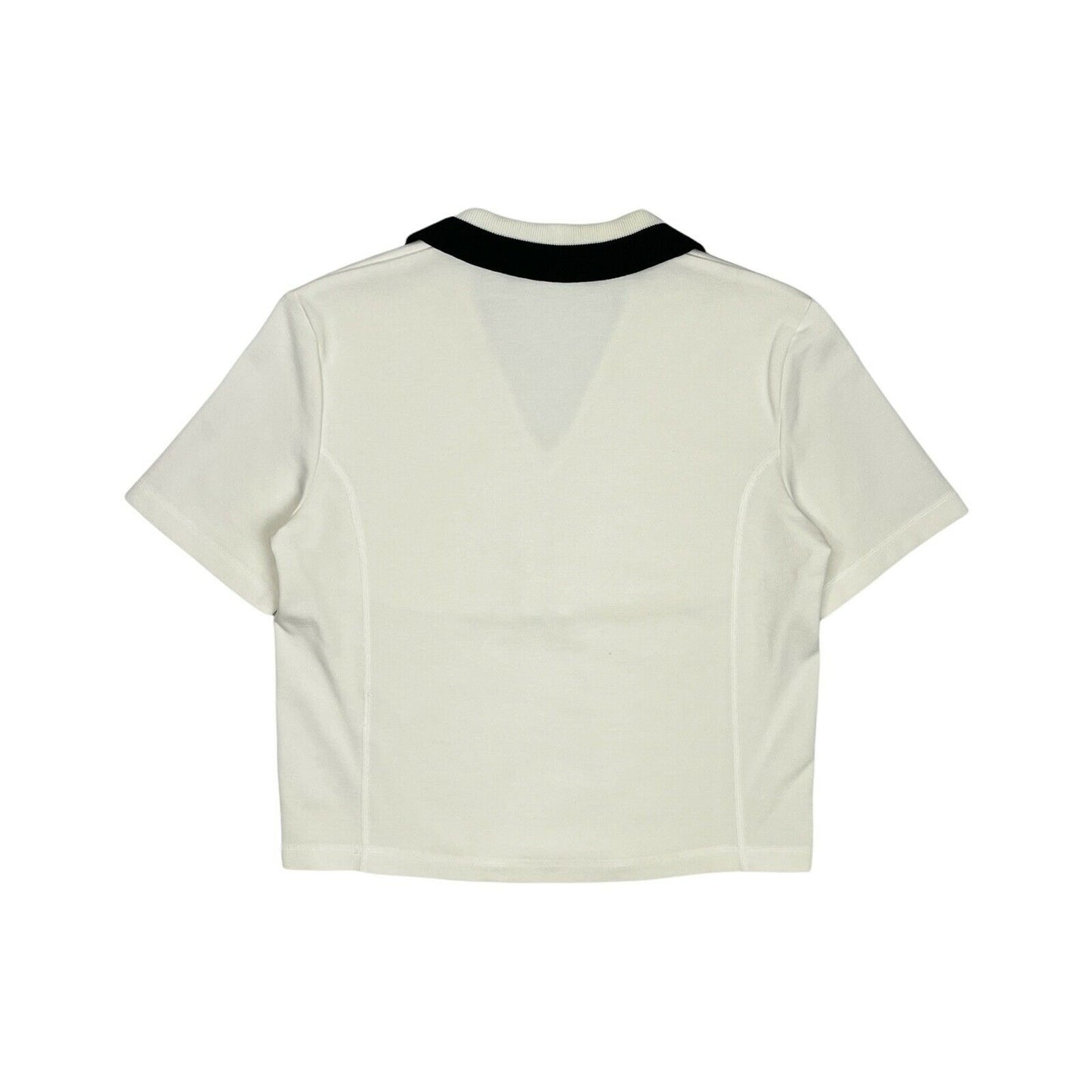 WoodWood Collard Top White And Black Womens Small