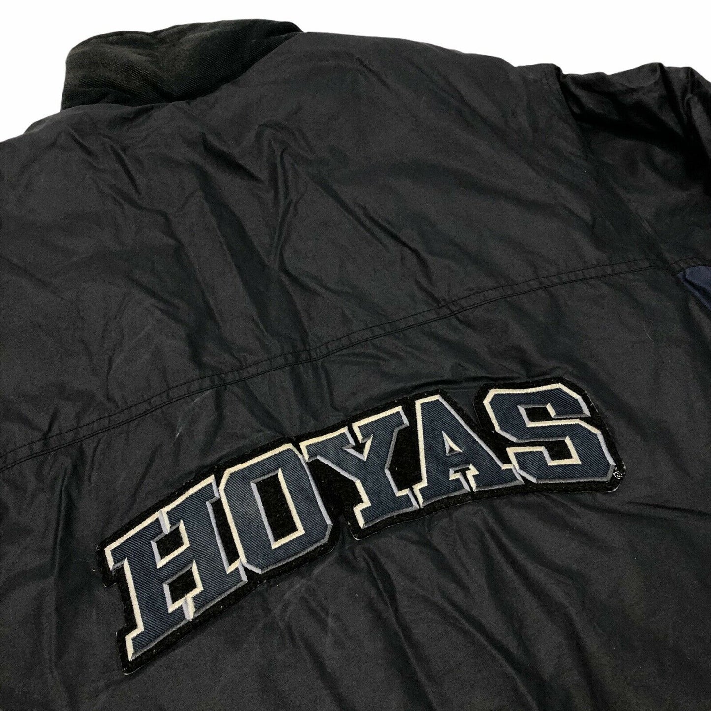 Vintage Nike Team Sports Georgetown Hoyas Black And Blue Jacket Mens Small