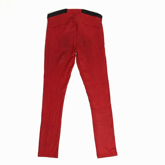 Helmut Lang Low Rise Red Trouser Made In USA 28w-30w