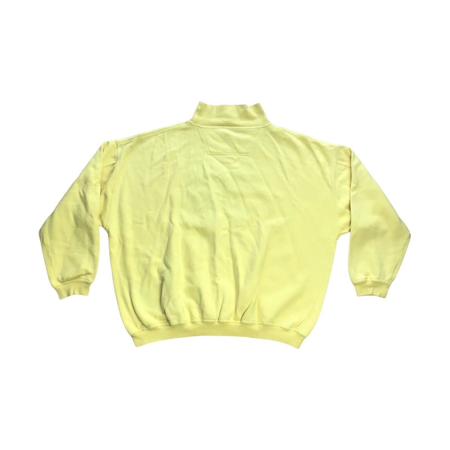 Vintage Justerini & Brooks Jumper 80s Yellow Mock Neck