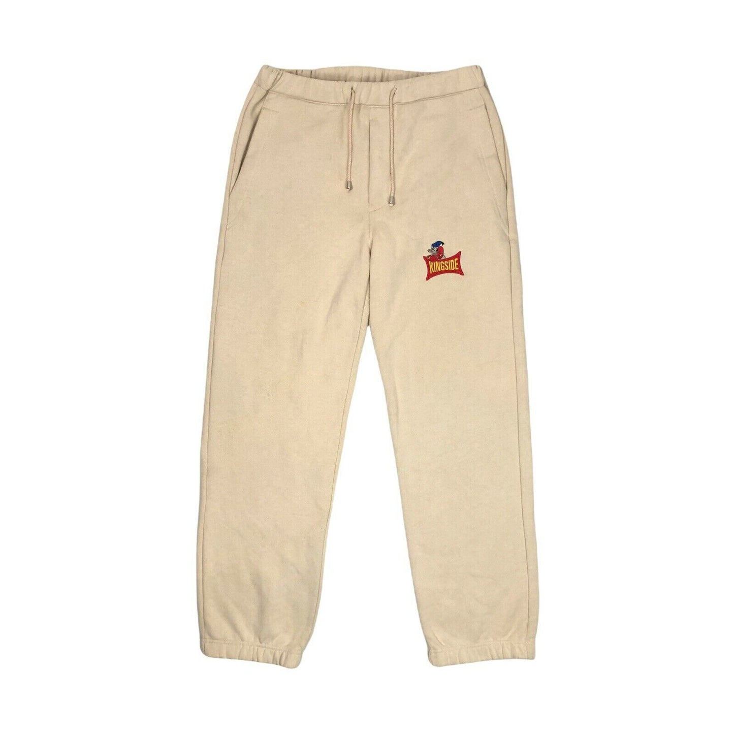 Vintage Jean-Charles de Castelbajac Joggers Embroidered Cream Donald Duck Unisex