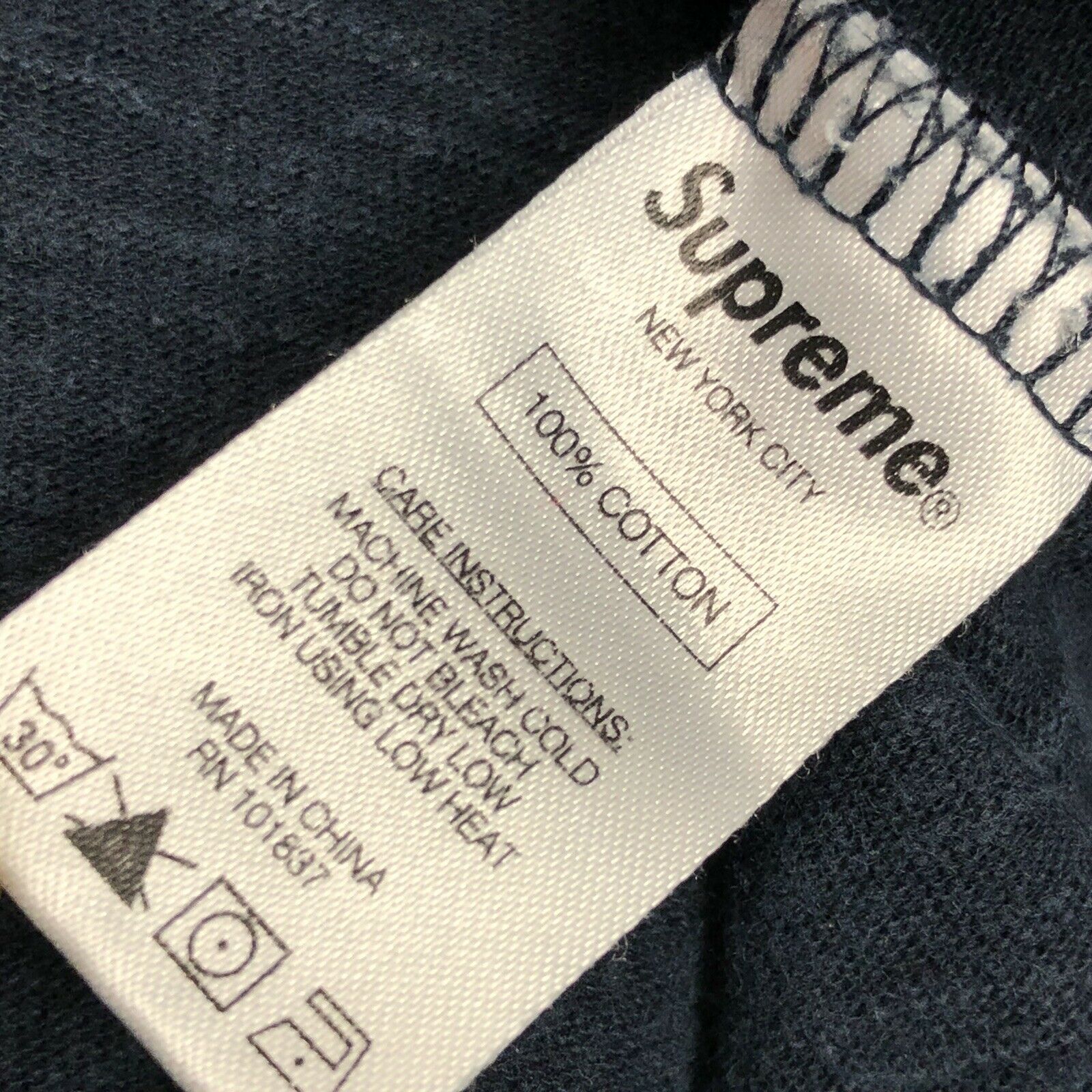 Supreme Pocket Tee Mens XL Navy Blue Long Sleeve – Time Machine Goods