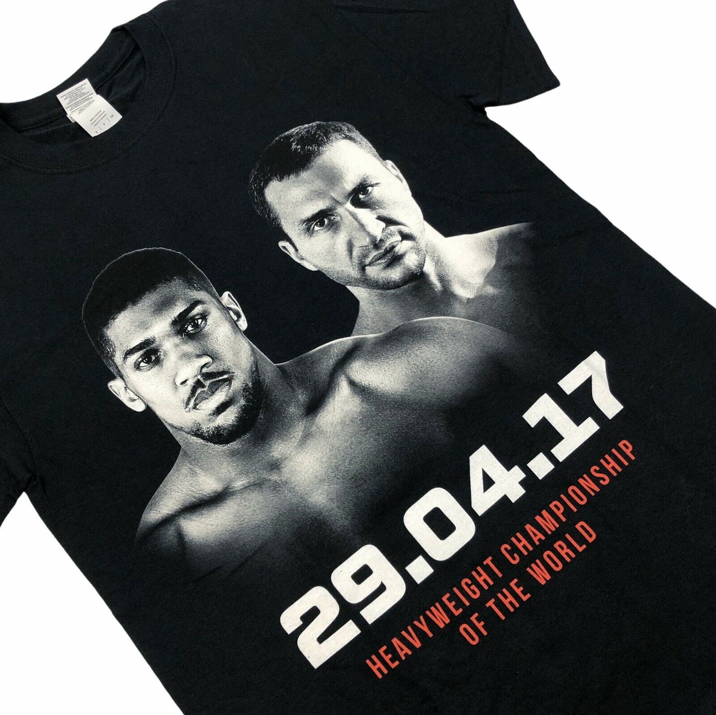 Anthony Joshua Wladimir Klitschko 2017 Fight Event T-Shirt Men’s Small Black