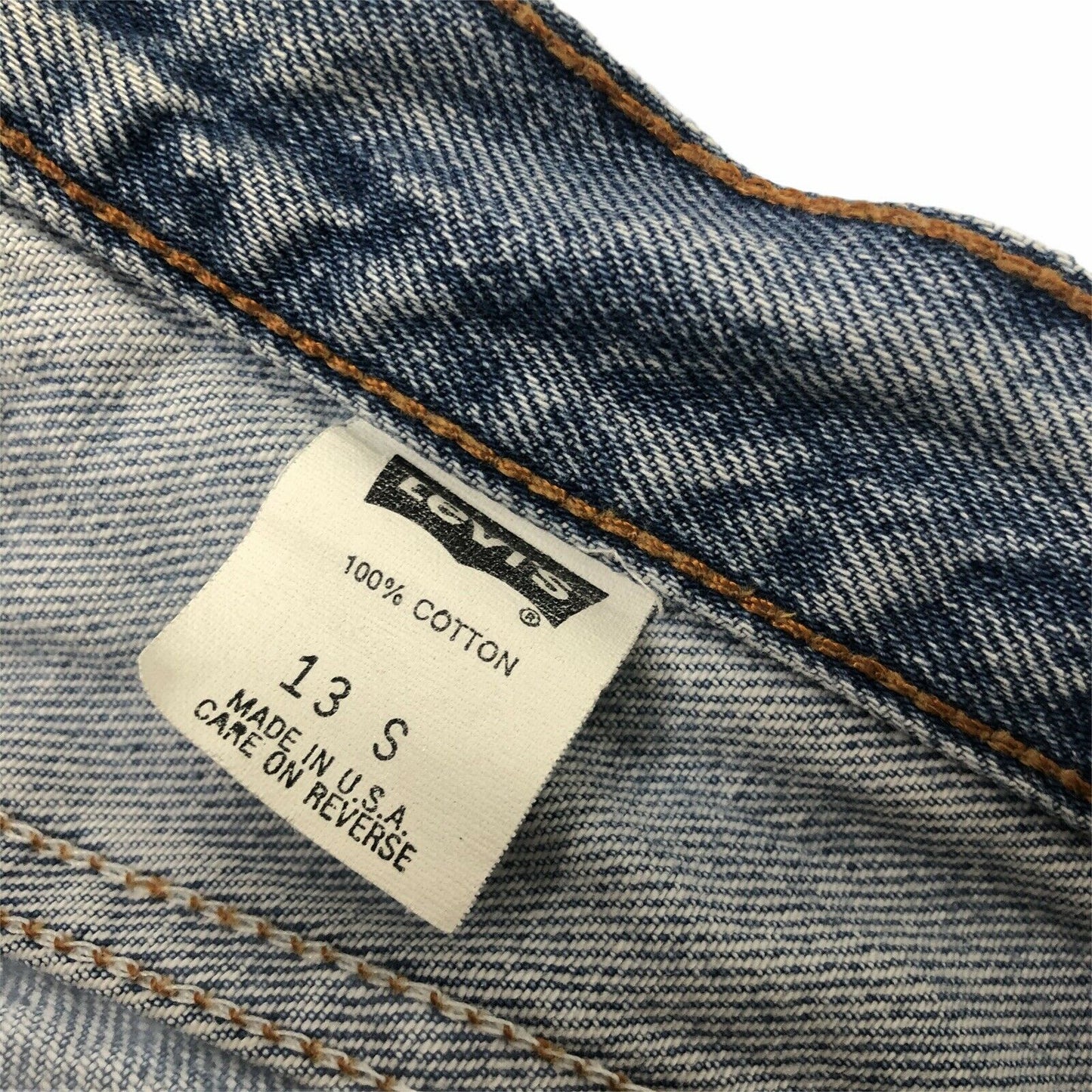 Vintage 80’s Levis Jeans 30w 31l Straight Slim Leg Mid Blue Denim 13501-0191