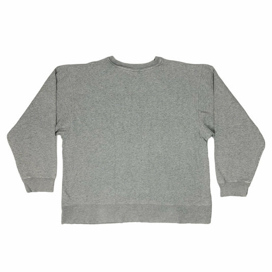 Vintage Fossil Crew Neck Jumper Mens Medium Grey Distressed