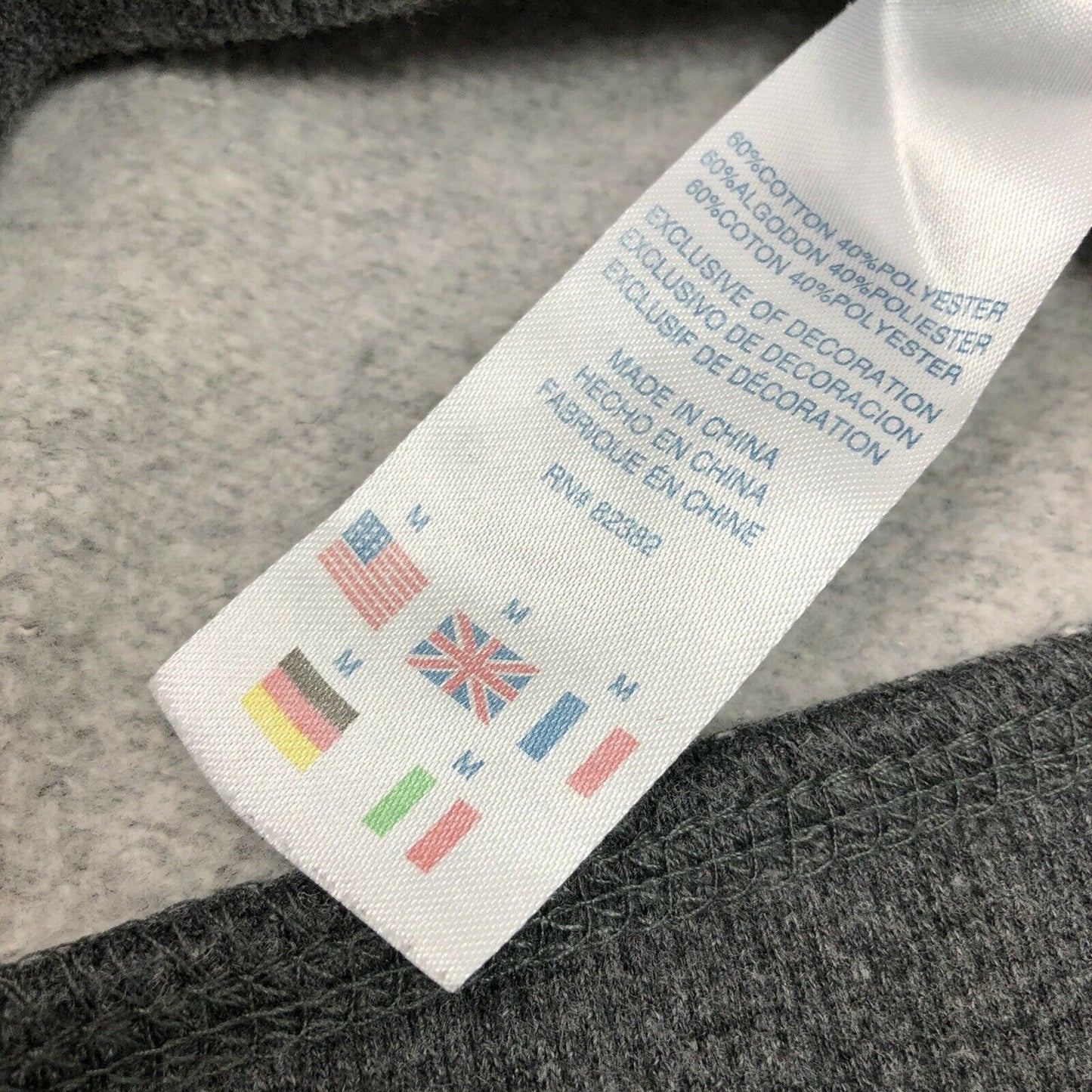 Champion C Patch Hoodie Womens Medium Grey