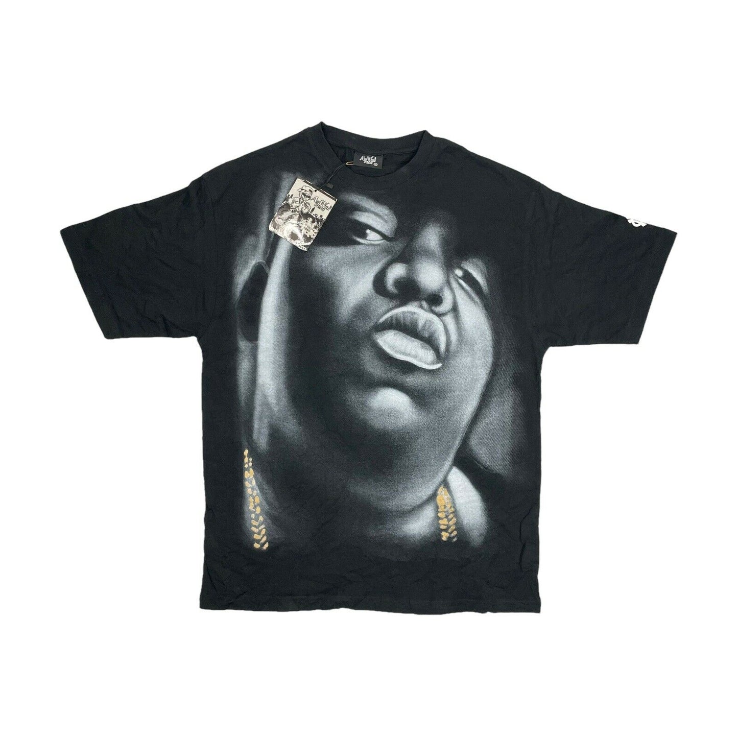 Vintage 90’s Notorious B.I.G T-Shirt Mens XL Black Air Wear NYC Hip Hop