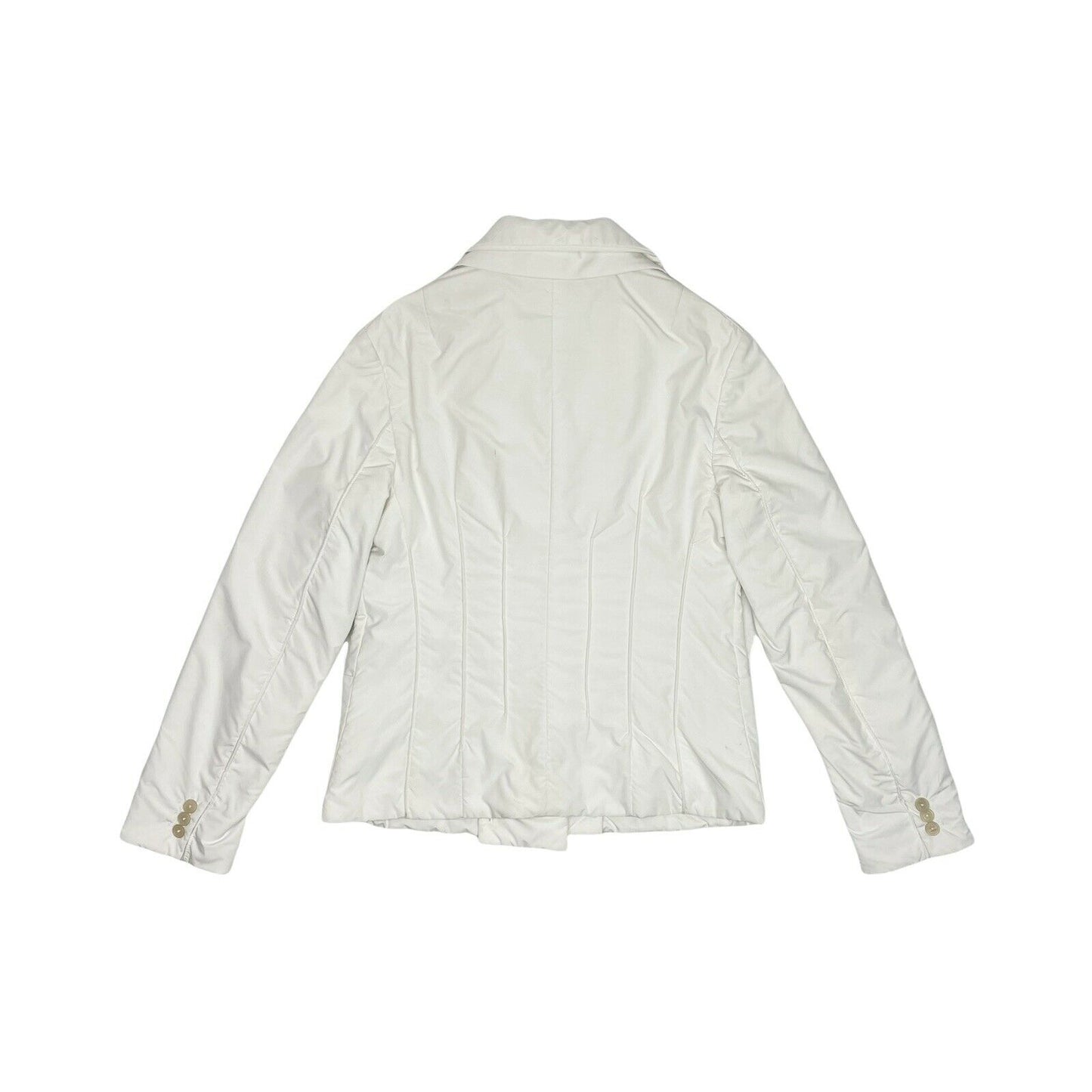 Jil Sander Padded Jacket Womens Small White Made In Italy