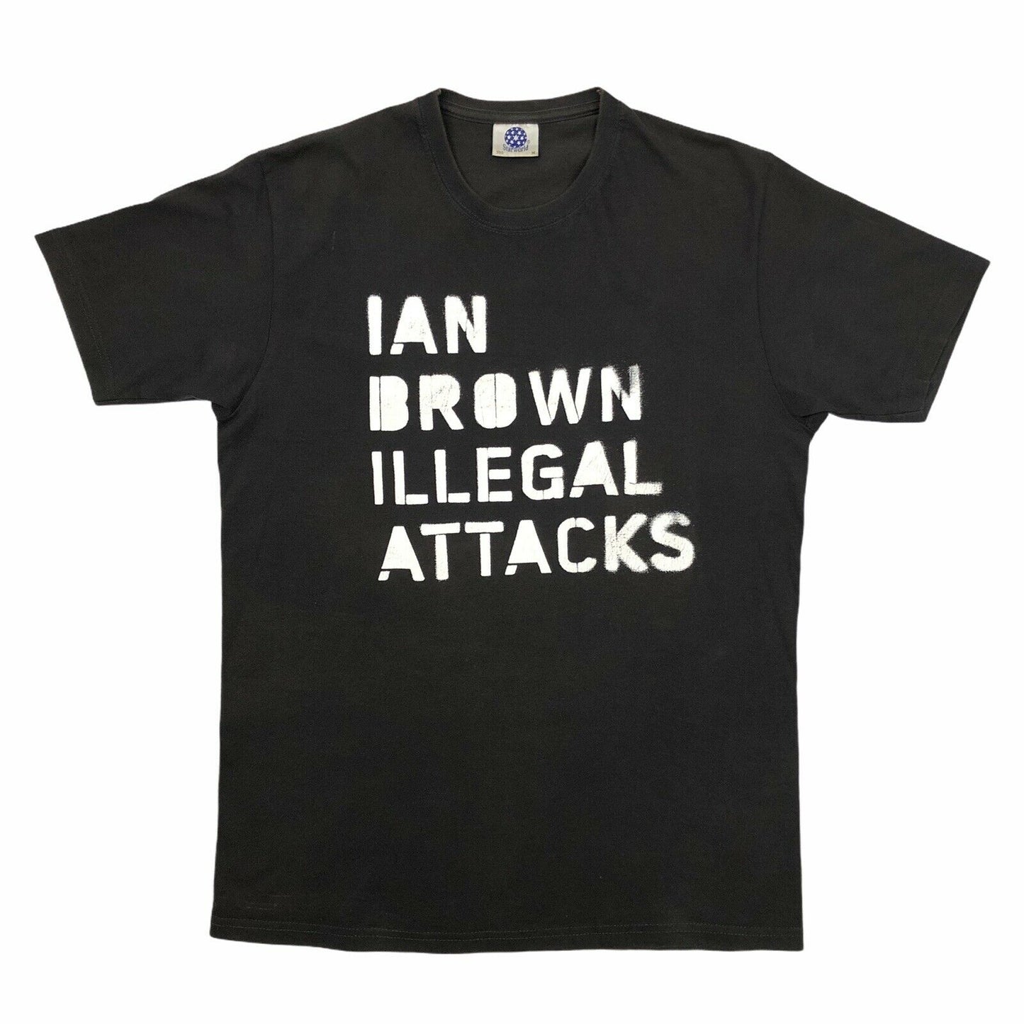 Rare 2007 Ian Brown Illegal Attacks T-Shirt Mens Medium Starworld