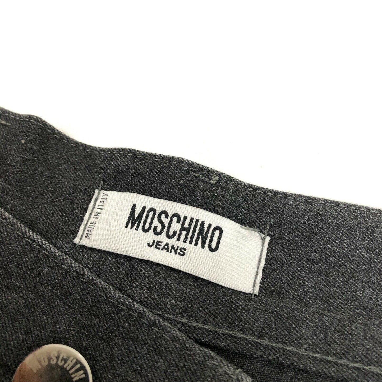 Vintage Moschino Trousers Made In Italy Dark Grey Marl