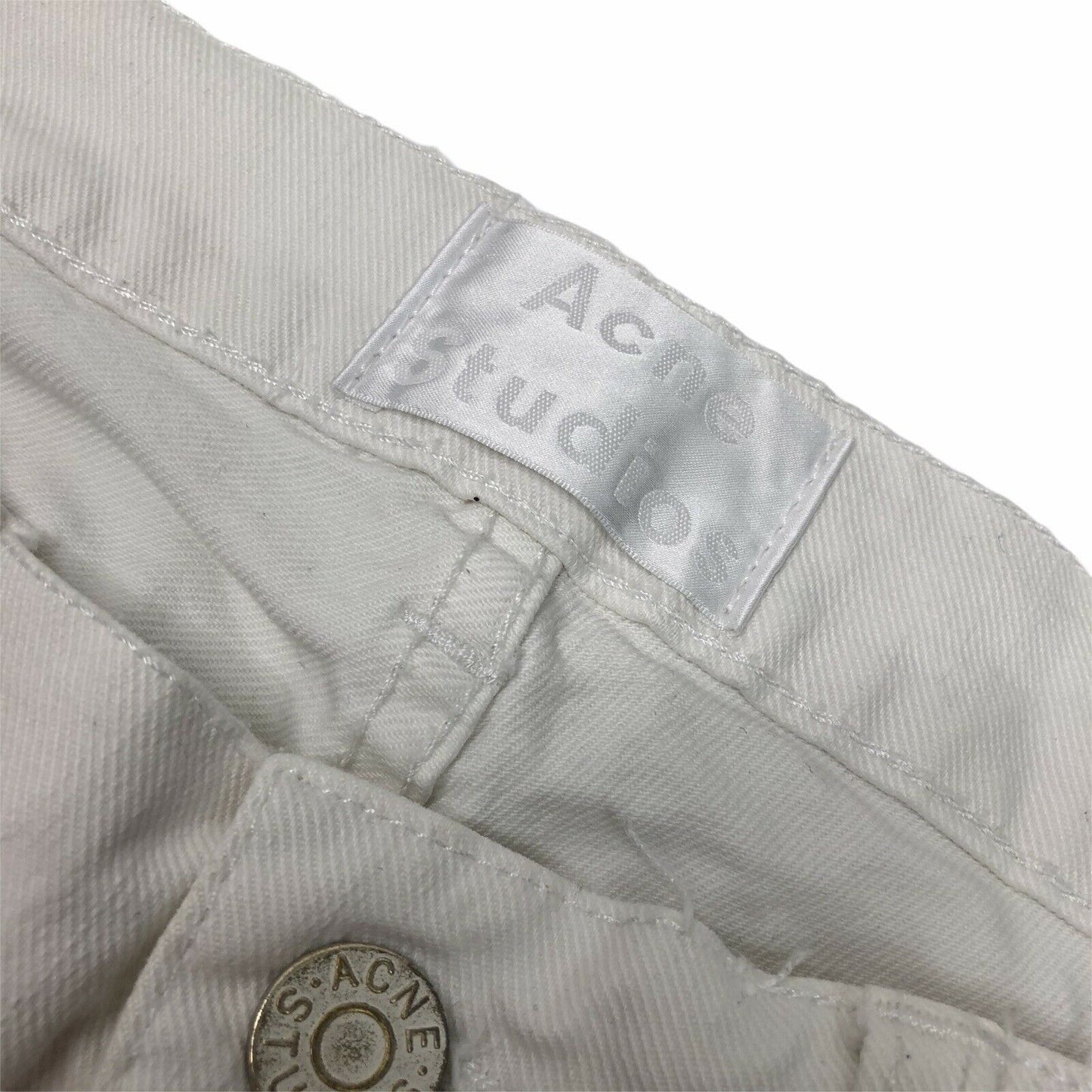 Acne Studios Ace Stay Cash White Mens Skinny Jeans 33w 32l