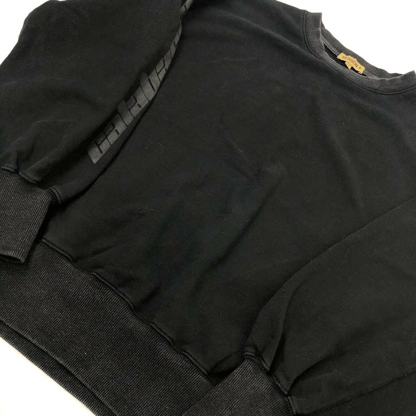 Yeezy Season 4 Calabasas Crew Neck Jumper Black Mens Medium