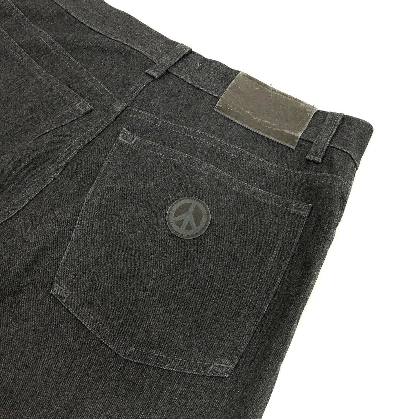 Vintage Moschino Trousers Made In Italy Dark Grey Marl