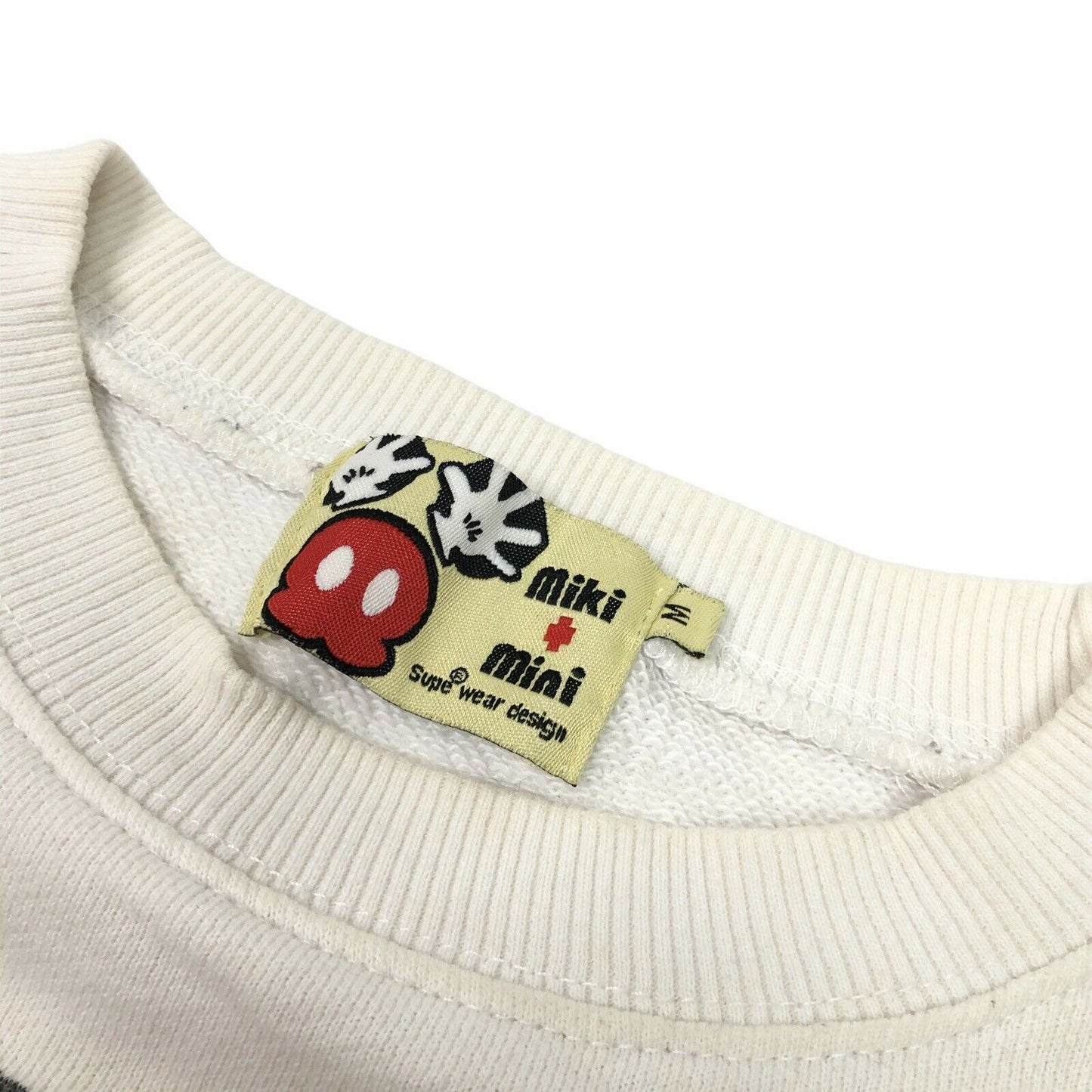 Vintage Mickey Mouse Jumper Andy Warhol Design Women’s Medium White