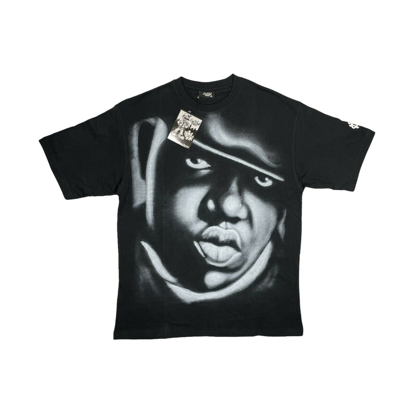 Vintage 90’s Notorious B.I.G T-Shirt Mens XL Black Air Wear NYC Hip Hop