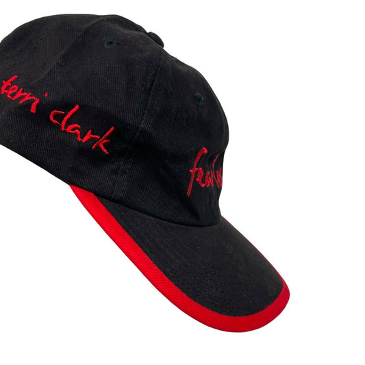 Vintage Terri Clark Hat Country Music Black And Red Embroidered Fearless