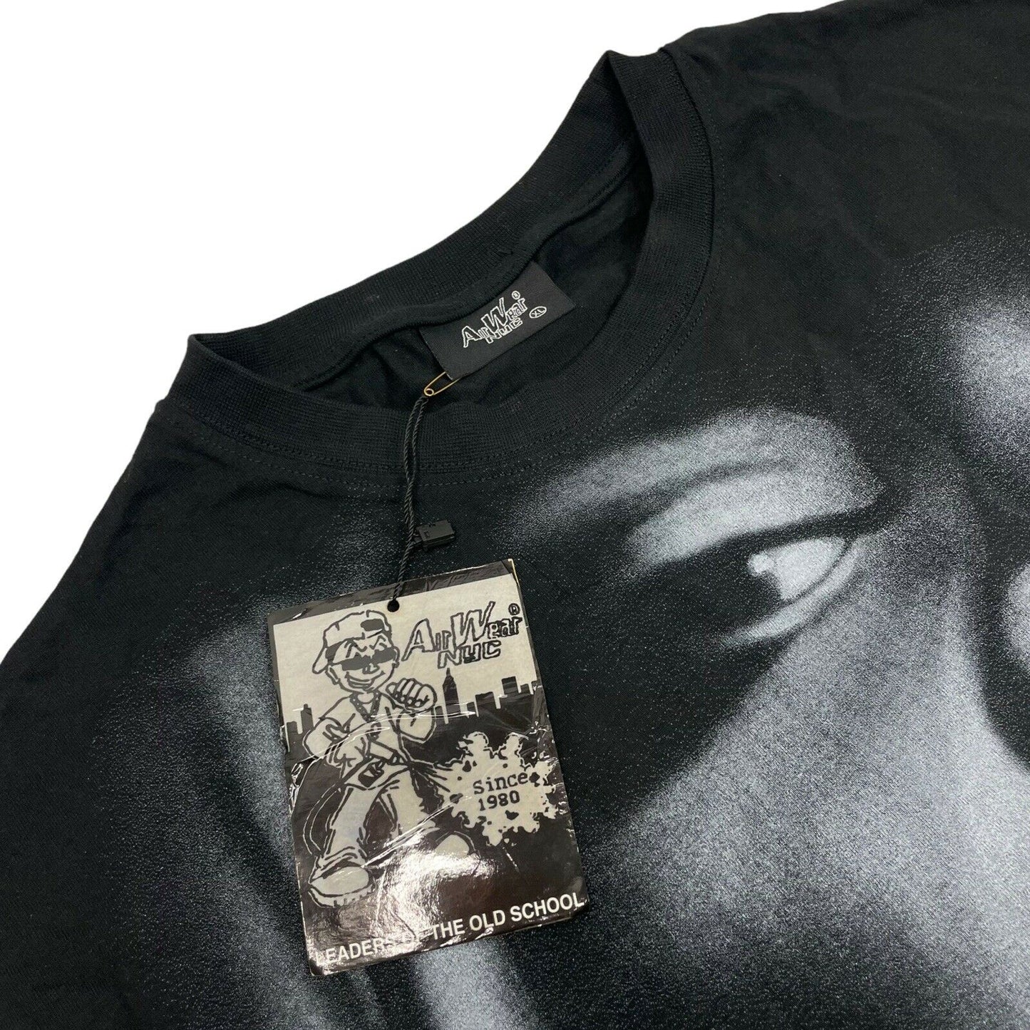 Vintage 90’s Notorious B.I.G T-Shirt Mens XL Black Air Wear NYC Hip Hop