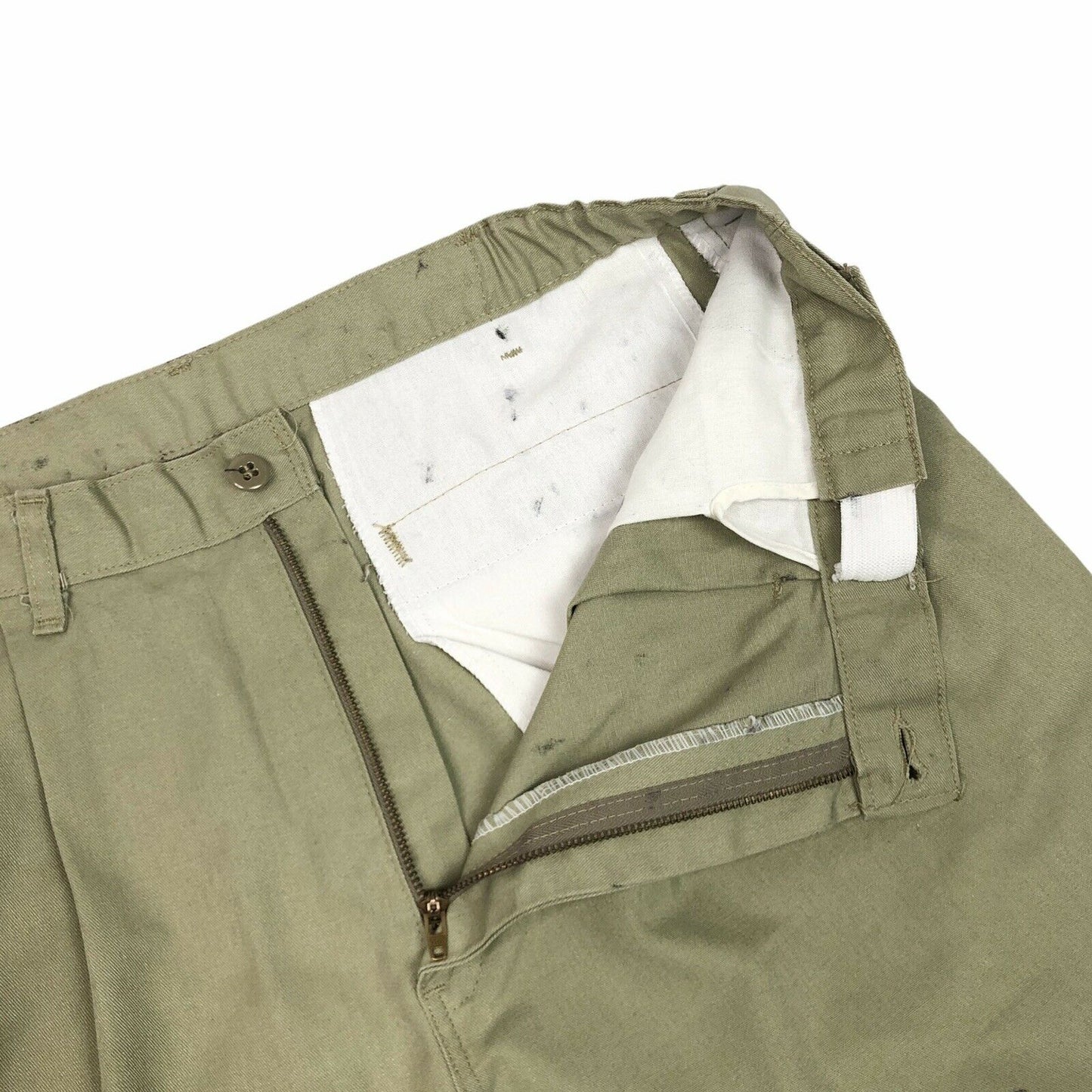 Vintage Dickies Pleated Trousers 34w 25l Beige