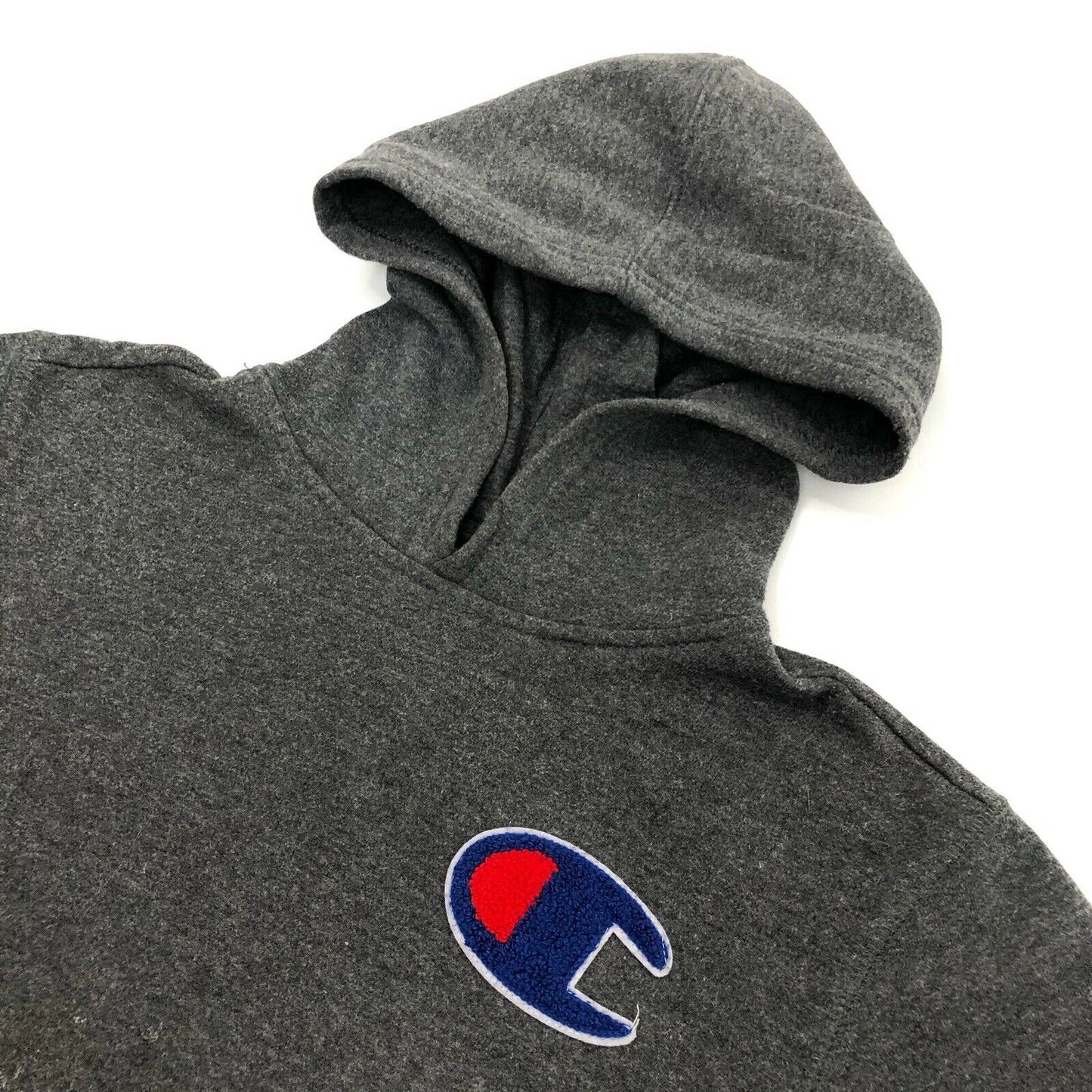 Champion C Patch Hoodie Womens Medium Grey