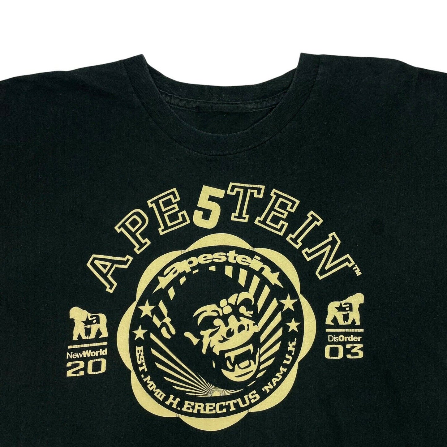 00’s Apestein T-Shirt Mens Medium Black Long Sleeve Graphic Print