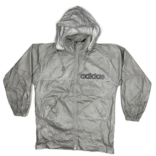 Vintage Adidas Lightweight Silver Jacket Mens Small