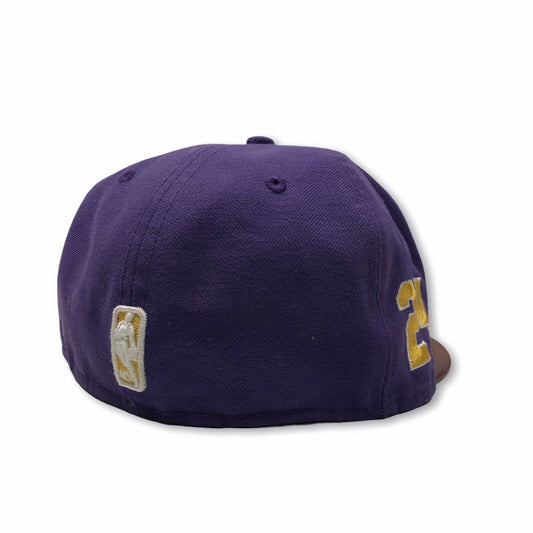 Lakers Kobe Bryant NBA New Era Cap Purple Yellow And Brown 6 7/8