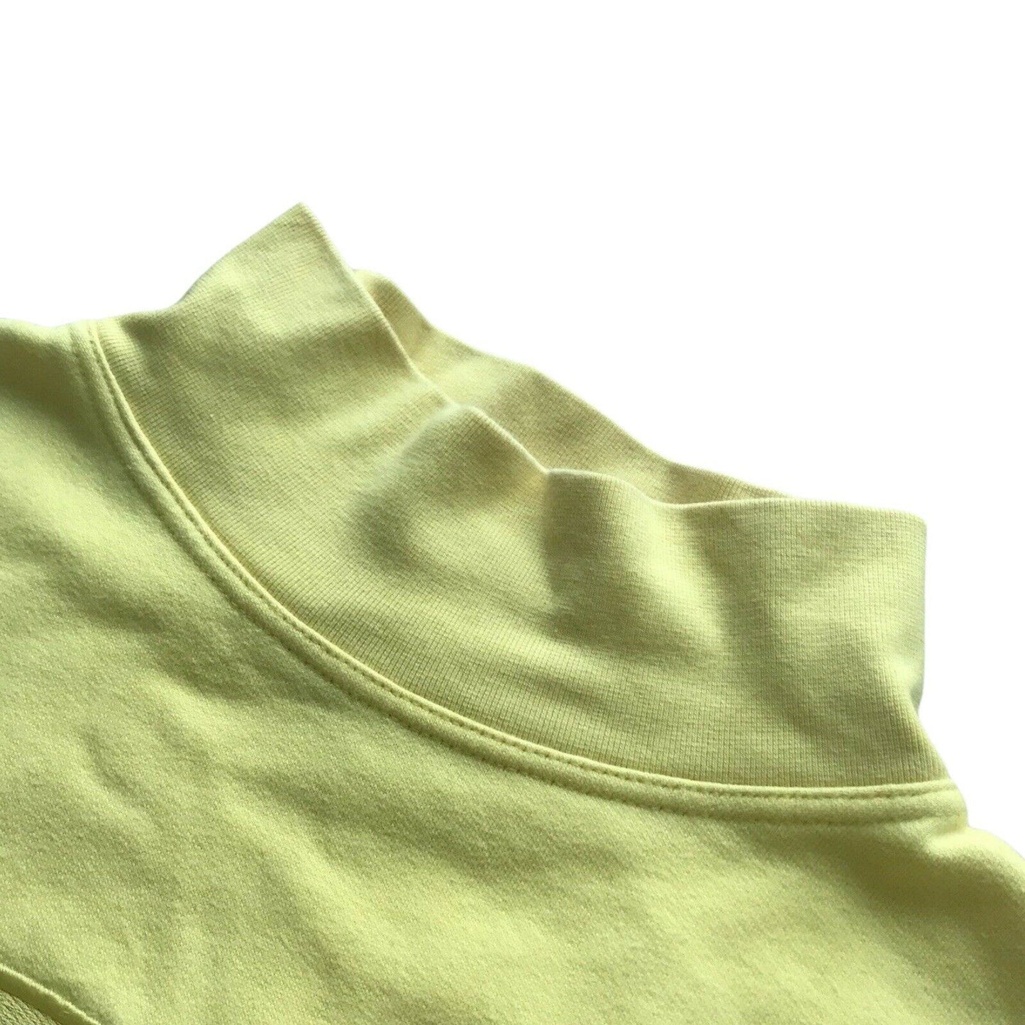 Vintage Justerini & Brooks Jumper 80s Yellow Mock Neck