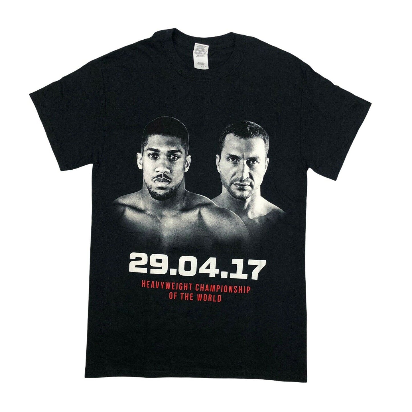 Anthony Joshua Wladimir Klitschko 2017 Fight Event T-Shirt Men’s Small Black