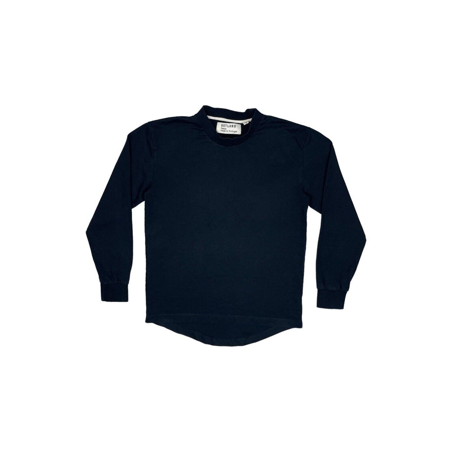 Outland Fleece Navy Blue Crew Neck Jumper Mens Small Made In Portugal