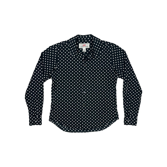 Comme Des Garçons Polkadot Shirt For H&M Womens UK8 Black And White