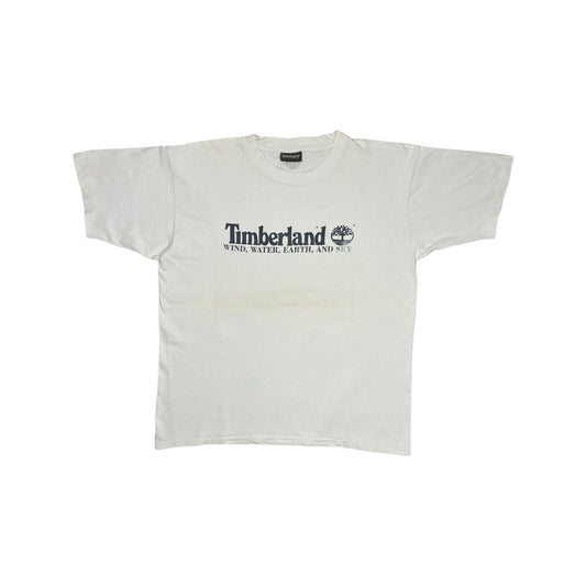 Vintage Timberland T-Shirt White Mens XL Made In USA Single Stitch