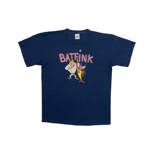 2003 Batfink T-Shirt Navy Blue Mens Medium Fruit Of The Loom 60’s Cartoon