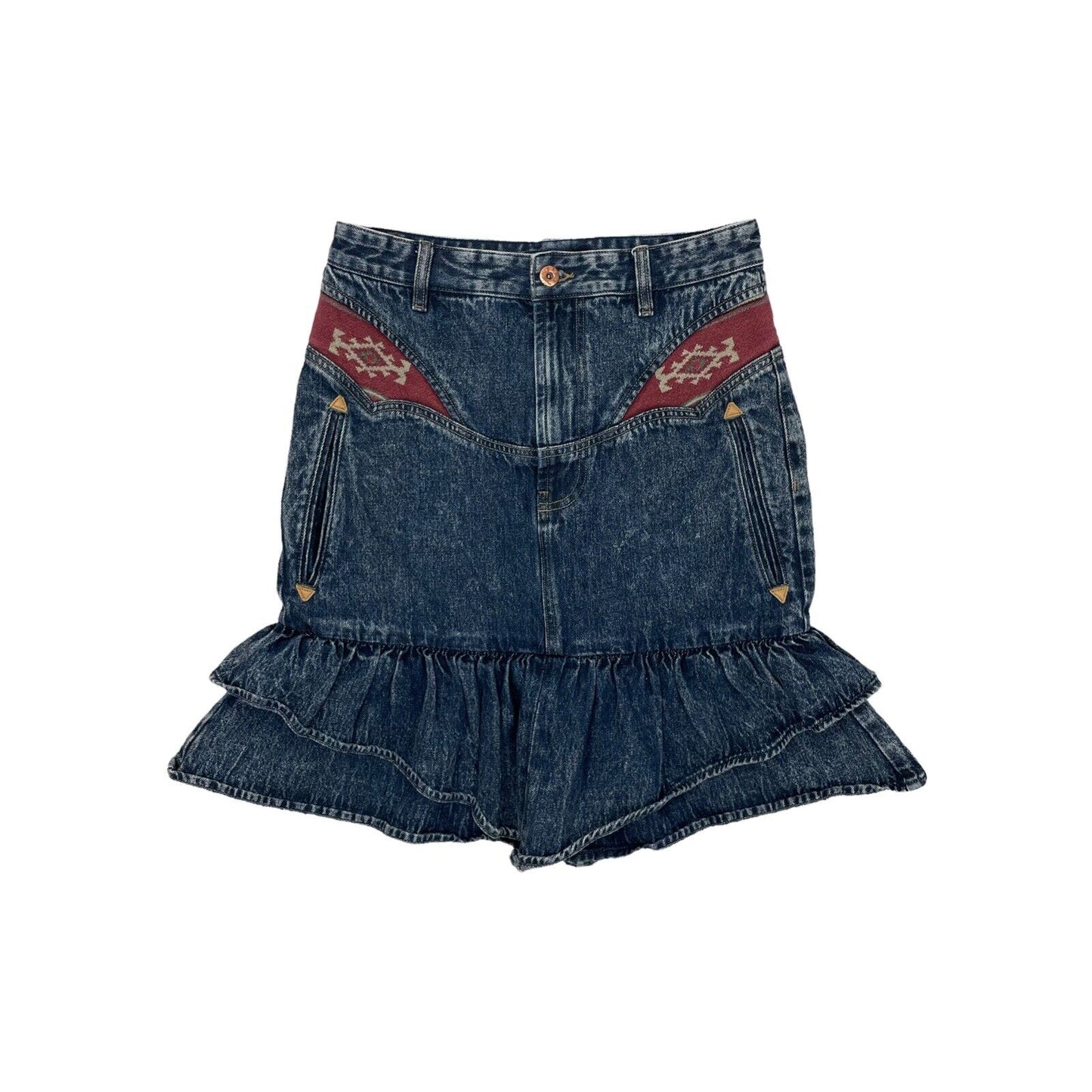 y2k Diesel Denim Skirt Raw Design 27w