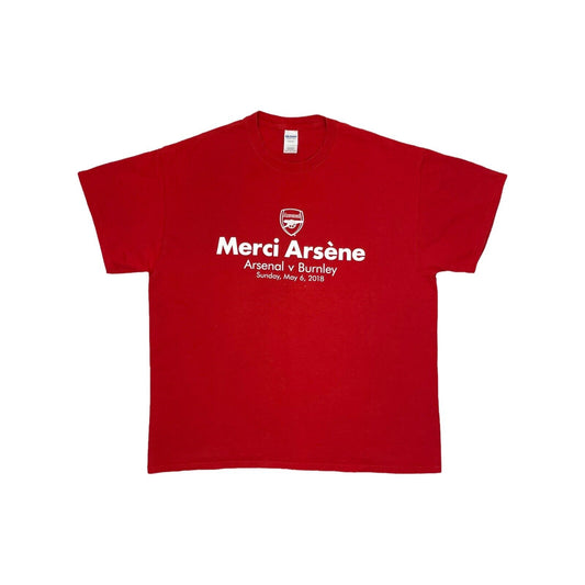 2018 Arsenal Merci Arsène T-Shirt Red Mens XL