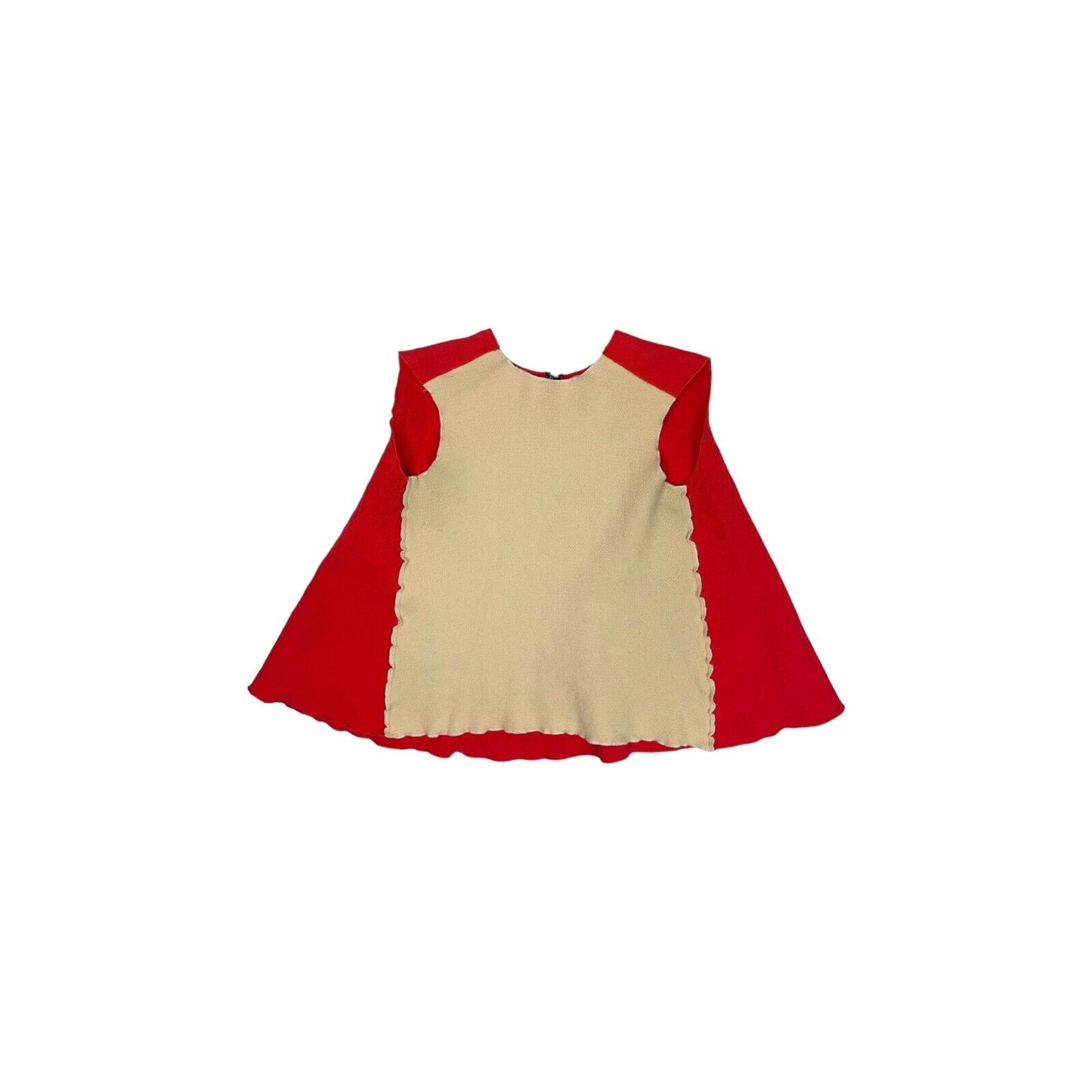 Roksanda Ilincic Wool Vest Top Womens Small Red And Cream